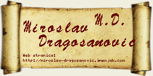 Miroslav Dragošanović vizit kartica